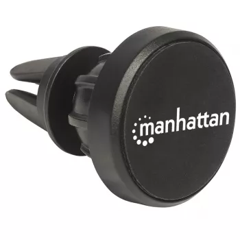 Suporte magnético para grelha de ventilação de automóvel Manhattan, fixação com mola ajustável, colocação e remoção rápidas, base antiderrapante, preto, garantia vitalícia