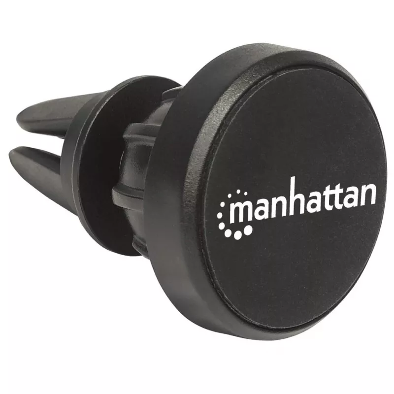 Suporte magnético para grelha de ventilação de automóvel Manhattan, fixação com mola ajustável, colocação e remoção rápidas, base antiderrapante, preto, garantia vitalícia