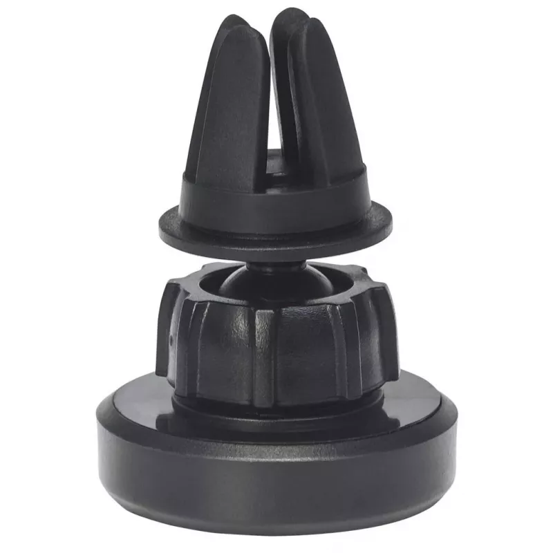 Suporte magnético para grelha de ventilação de automóvel Manhattan, fixação com mola ajustável, colocação e remoção rápidas, base antiderrapante, preto, garantia vitalícia