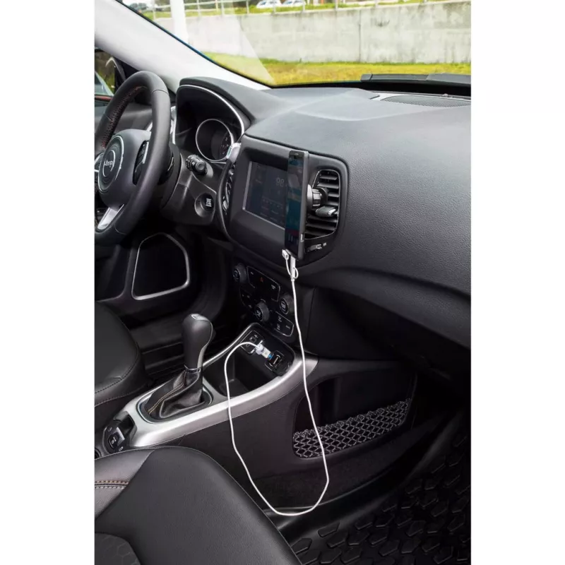 Suporte magnético para grelha de ventilação de automóvel Manhattan, fixação com mola ajustável, colocação e remoção rápidas, base antiderrapante, preto, garantia vitalícia