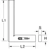Esquadro KS Tools 300.0293 aço inoxidável 10 cm 5 mm