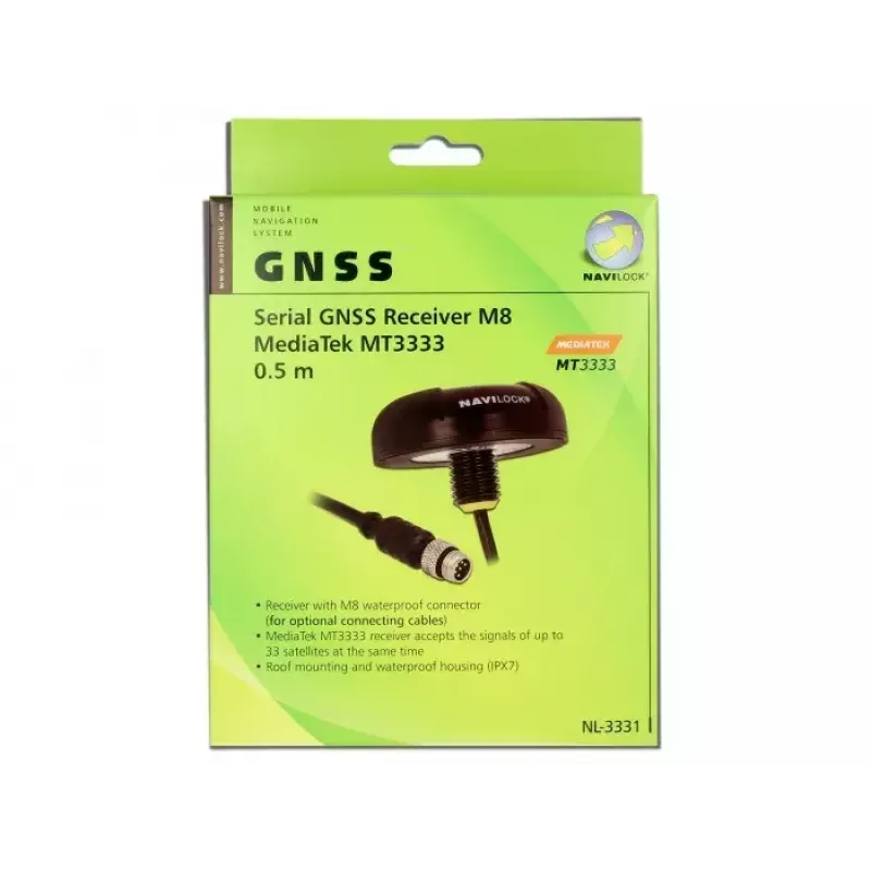 Módulo recetor GPS Navilock 60326 M8 99 canais preto