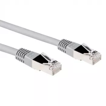 Cabo de ligação ACT cinzento 1,5 metros LSZH U/UTP CAT5E com conectores RJ45