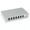 Caixa de superfície ACT FA5000 não blindada 8 portas Cat5e — 171,4×38×118,8 mm