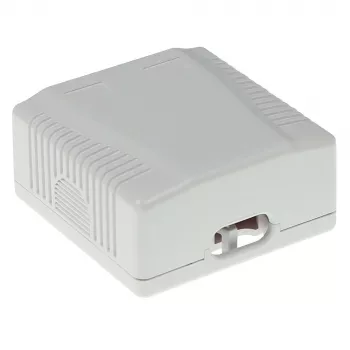Caixa de superfície, 2 portas, CAT6, não blindada, ACT FA6002, 29×61×29,5 mm