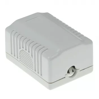 Tomada de ligação de superfície blindada ACT FA5005 para 1× conector fêmea CAT5E, 39×29,5×54 mm