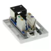 Tomada de ligação de superfície blindada ACT FA5005 para 1× conector fêmea CAT5E, 39×29,5×54 mm