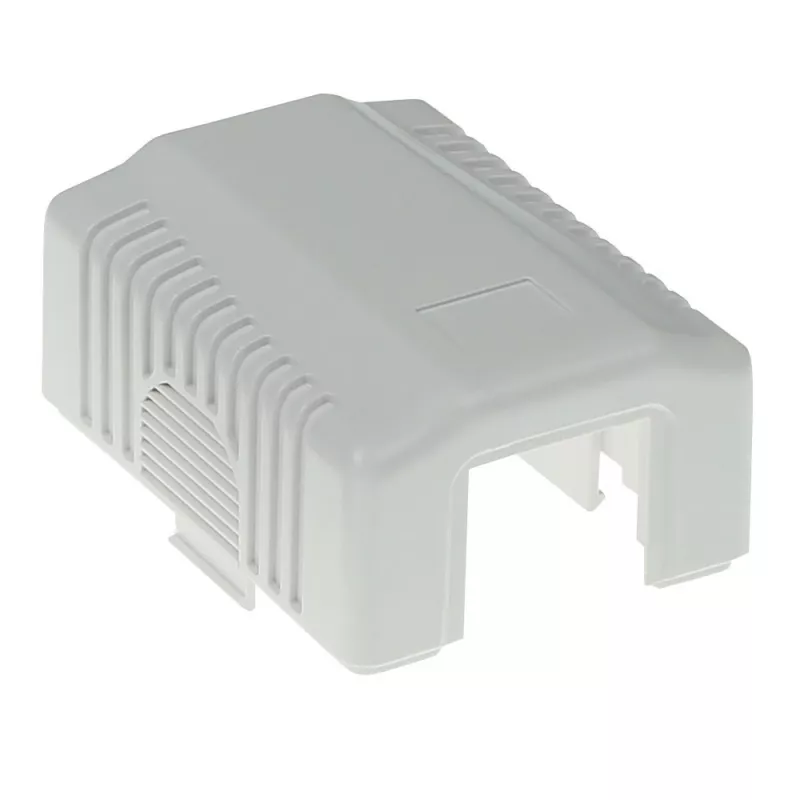 Tomada de ligação de superfície blindada ACT FA5005 para 1× conector fêmea CAT5E, 39×29,5×54 mm