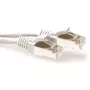 Cabo de patch ACT branco 20 metros LSZH SFTP CAT6A snagless com fichas RJ45