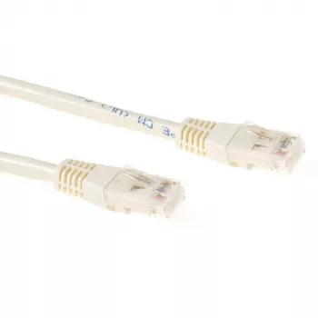 Cabo de patch ACT marfim 25 metros U/UTP CAT6 com fichas RJ45