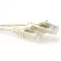 Cabo de patch ACT marfim 30 metros U/UTP CAT6 com proteção anti-dobra e fichas RJ45