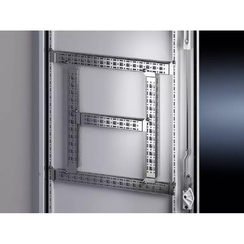 Conjunto de montagem Rittal VX 8619.710 para caixa, aço, cinzento, largura 500 mm, pack de 4