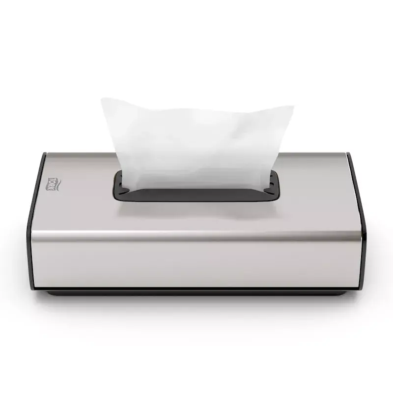 Tork 460013 dispensador de lenços faciais F1, aço inoxidável