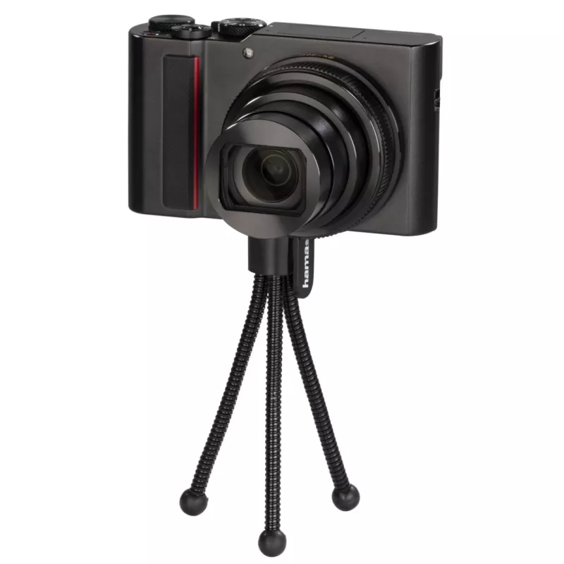 Tripé flexível Hama para câmaras digitais/analógicas 3 pernas preto