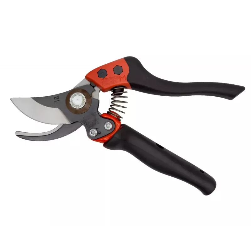 Tesoura de jardim de bypass Bahco PXR-M2 preto vermelho aço inoxidável