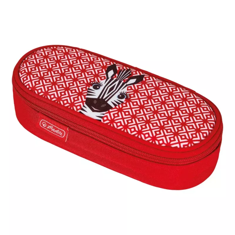 Estojo de lápis macio Herlitz 50038428 poliéster vermelho 215x95x60 mm