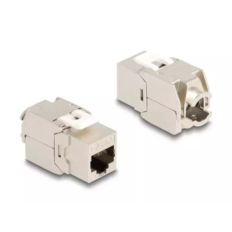 Delock 86050 módulo Keystone tomada RJ45 Cat.6A STP, pack de 4