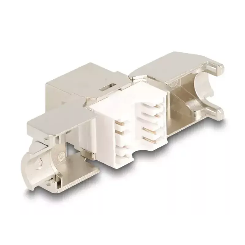 Delock 86050 módulo Keystone tomada RJ45 Cat.6A STP, pack de 4