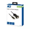 ACT AC6002 cabo série DB-9, 1,5 m, preto