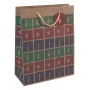 Saco de presente Sigel GT043 verde vermelho violeta 260x120x330 mm