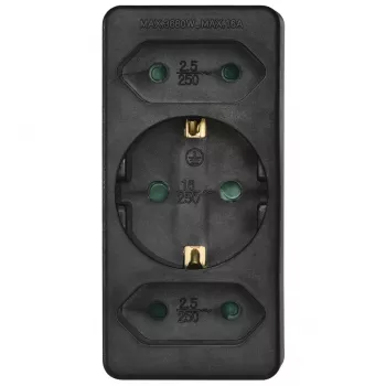 Extensão de energia Hama 00223216 3 saídas AC interior preto
