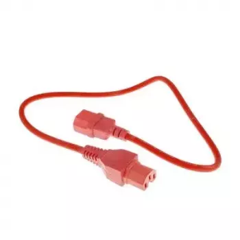 ACT cabo de alimentação C14 - C15 vermelho 0,6 m IEC C14 250V 10A