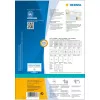 Etiquetas de impressora autoadesivas HERMA 10727 branco 6,35x3,81 cm 1680 etiquetas