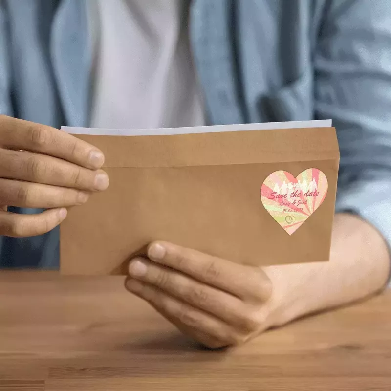 Etiquetas autocolantes HERMA 10791 coração permanentes brancas 120 unid.