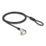 Conjunto de segurança para portátil Navilock preto 1,8 m fecho de chave
