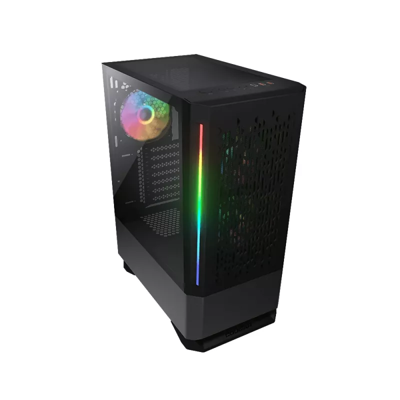 Caixa para PC COUGAR caixa gaming MX430 Air RGB Midi Tower preto