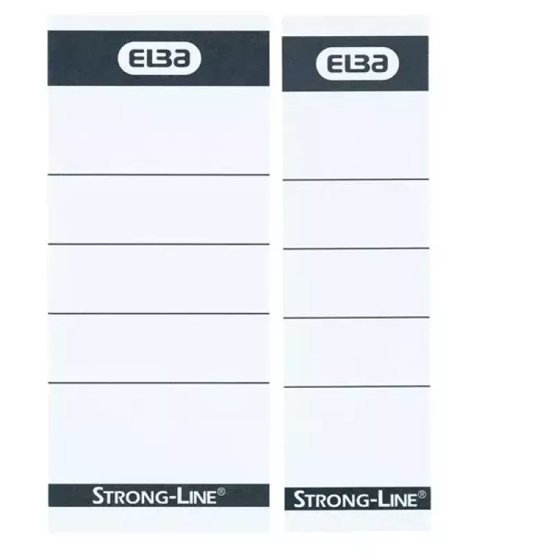 Etiqueta Elba 400087754 10 unidades preto branco retangular 5x2,5 cm