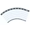 Etiqueta Elba 400087754 10 unidades preto branco retangular 5x2,5 cm