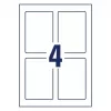 Porta-etiquetas Avery Placard cinzento-claro autoadesivo A4 80 etiquetas