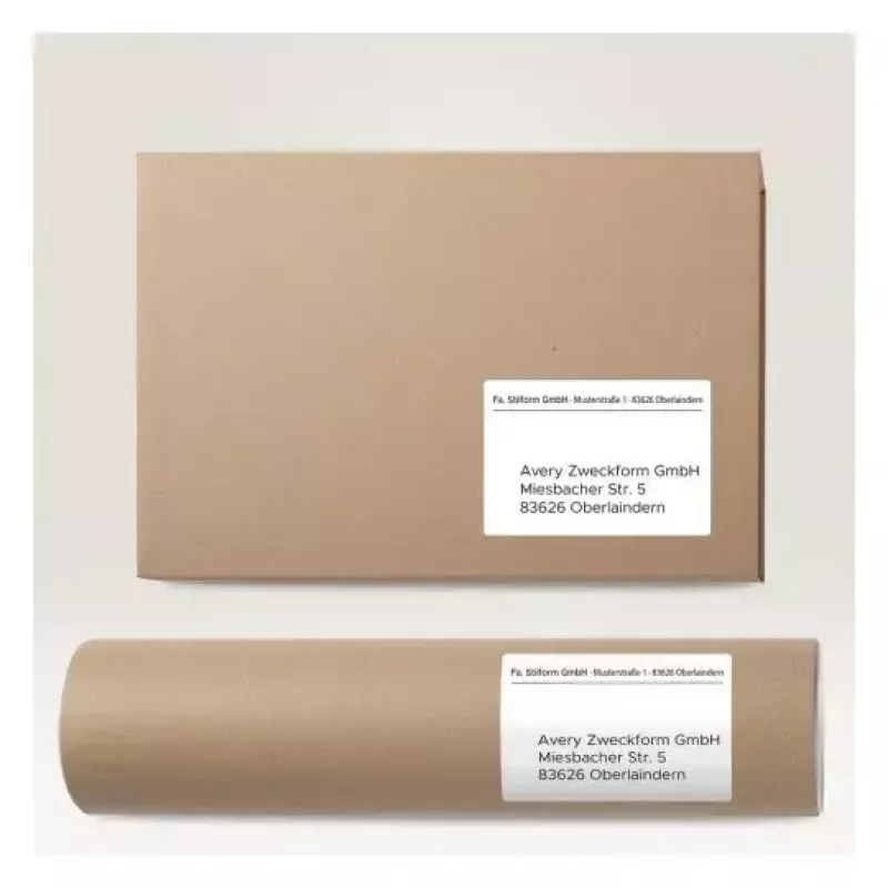 Etiqueta autoadesiva para impressora AVERY 6601 branco 10,5 x 14,8 cm 260 etiquetas
