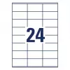Etiqueta autoadesiva para impressora AVERY 6602 branco 7x3,6 cm 1560 unid.