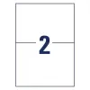 Etiquetas autoadesivas para impressora AVERY 6604 branco A4 21x14,8 cm 130 etiquetas