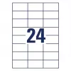 Etiqueta autoadesiva para impressora AVERY 6605 branco 7x3,7 cm 1560 etiquetas