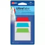 Separadores adesivos Avery Ultra Tabs 74754 azul verde vermelho