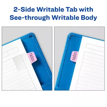Separadores adesivos Avery Ultra Tabs 74761 azul verde rosa lilás