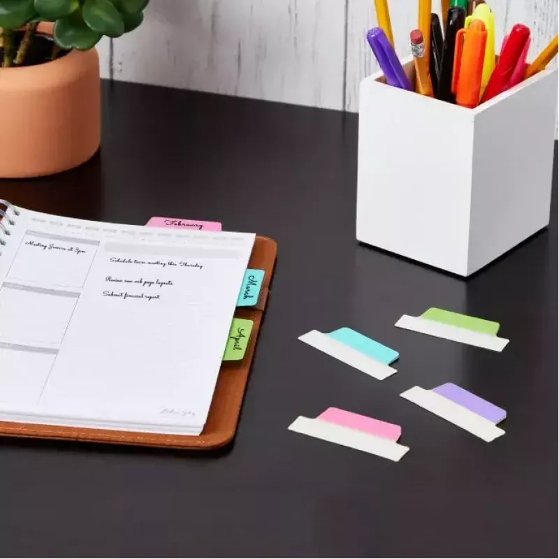 Separadores adesivos Avery Ultra Tabs 74769 azul verde rosa lilás