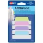 Separadores adesivos Avery Ultra Tabs 74769 azul verde rosa lilás