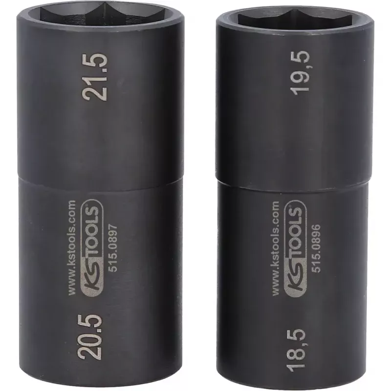 Conjunto de chaves de caixa KS Tools 515.0895 encaixe de 1/2 polegadas 2 chaves de caixa