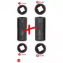 Conjunto de chaves de caixa KS Tools 515.0895 encaixe de 1/2 polegadas 2 chaves de caixa