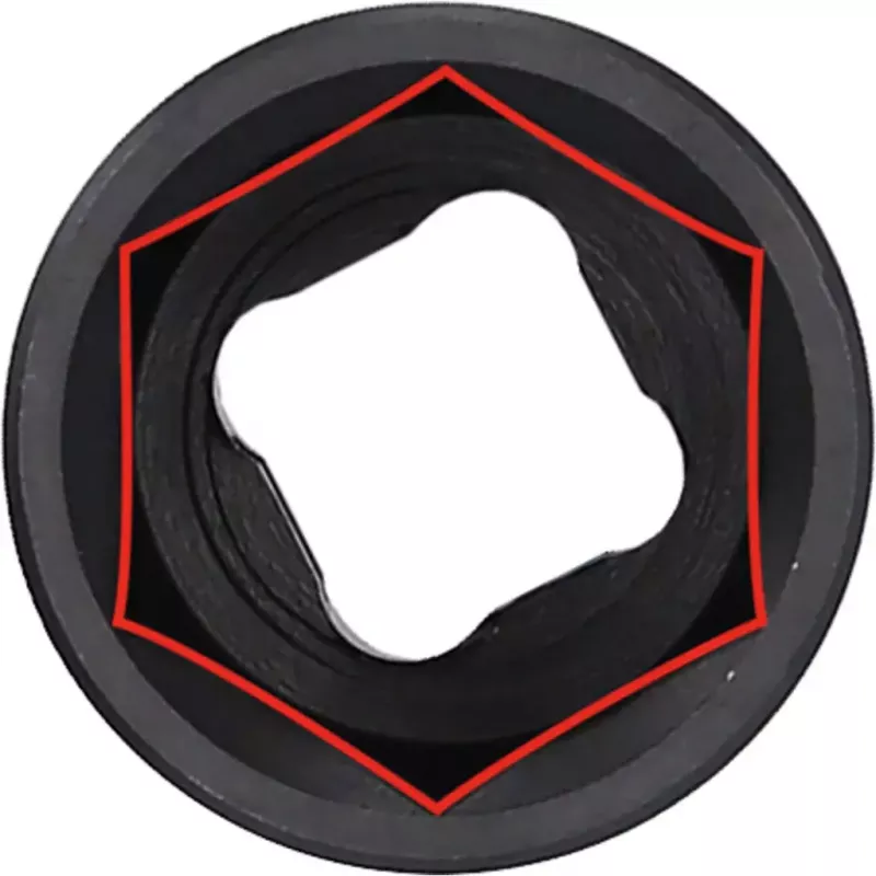 Chave de caixa de impacto KS Tools 515.0896 encaixe de 1/2 polegadas DIN 3121 ISO 1174