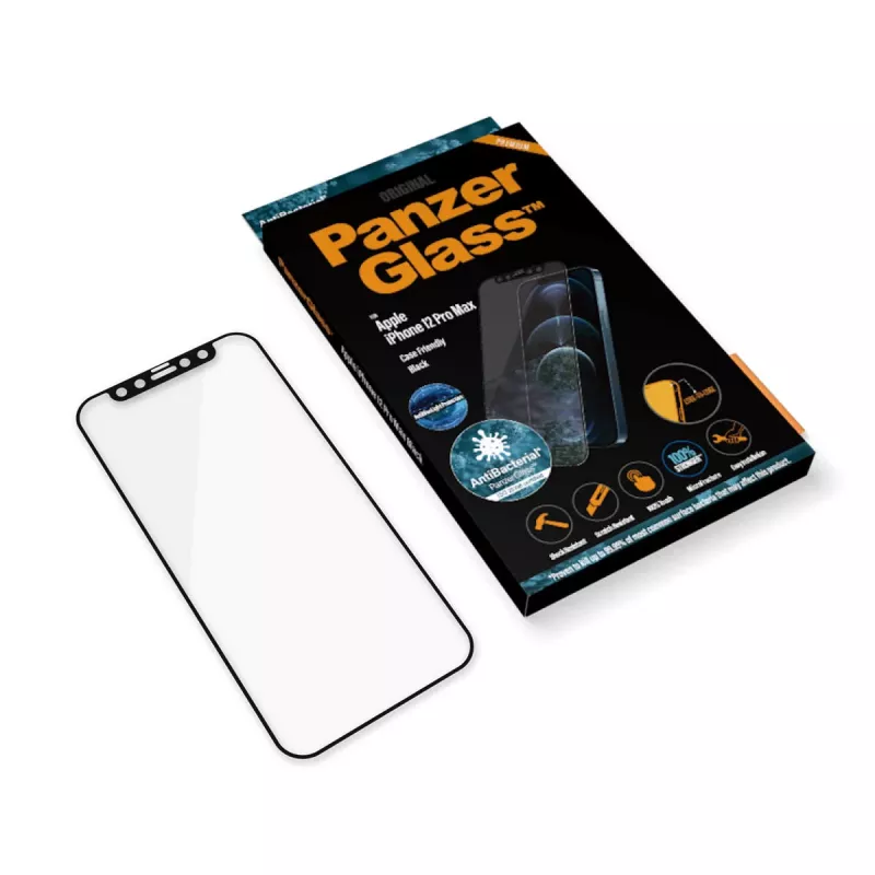 PanzerGlass ® Proteção de ecrã anti-luz azul Apple iPhone 12 Pro Max | Sem moldura
