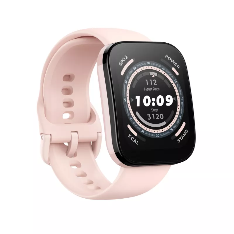 Amazfit Bip 5 4,85 cm (1,91 polegadas) TFT 45,9 mm Digital 320 x 380 píxeis Ecrã tátil rosa GPS (satélite)