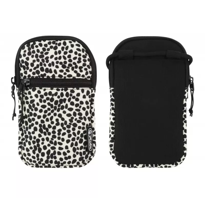 Bolsa Herlitz Spotted capa para telemóvel preto branco universal