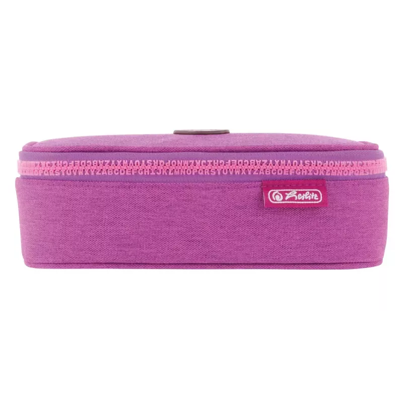 Estojo de lápis Herlitz beatBox ABC Soft poliéster rosa roxo 225x120x70mm