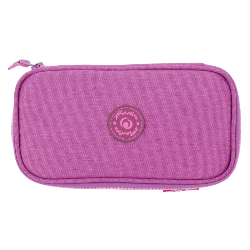 Estojo de lápis Herlitz beatBox ABC Soft poliéster rosa roxo 225x120x70mm