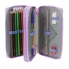 Conjunto de papelaria Herlitz Mystic Mermaid 23 peças azul rosa poliéster